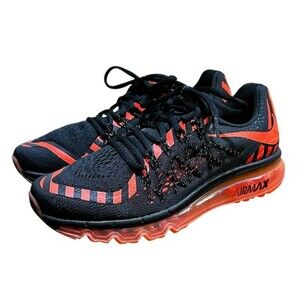 Nike Air Max 2015 Black Lava Mesh Running Shoes Women's Size 8.5 - 746683-0118
